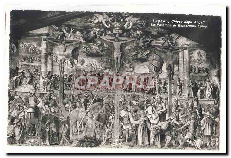Suisse CPA Lugano Chiesa degli Angeli La Passione di Bernardino Luino
