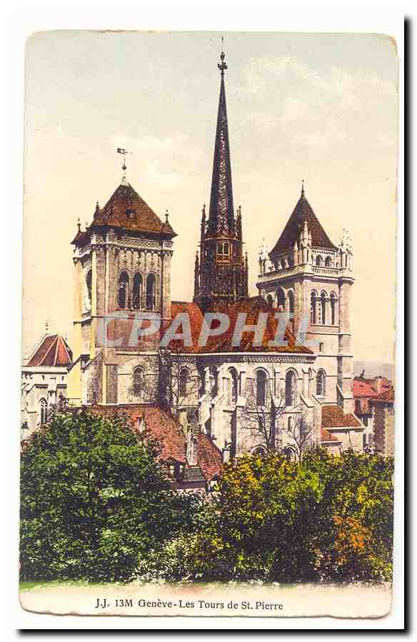 Suisse CPA Geneve Les tours de St Pierre