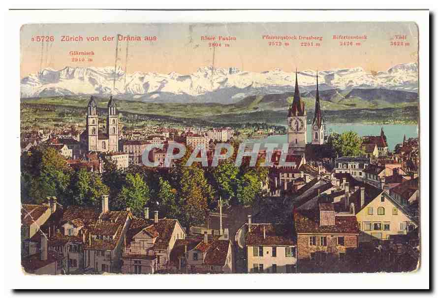 Zurich vu de Drânia — vue aérienne — éditeur non identifié, n° 5726