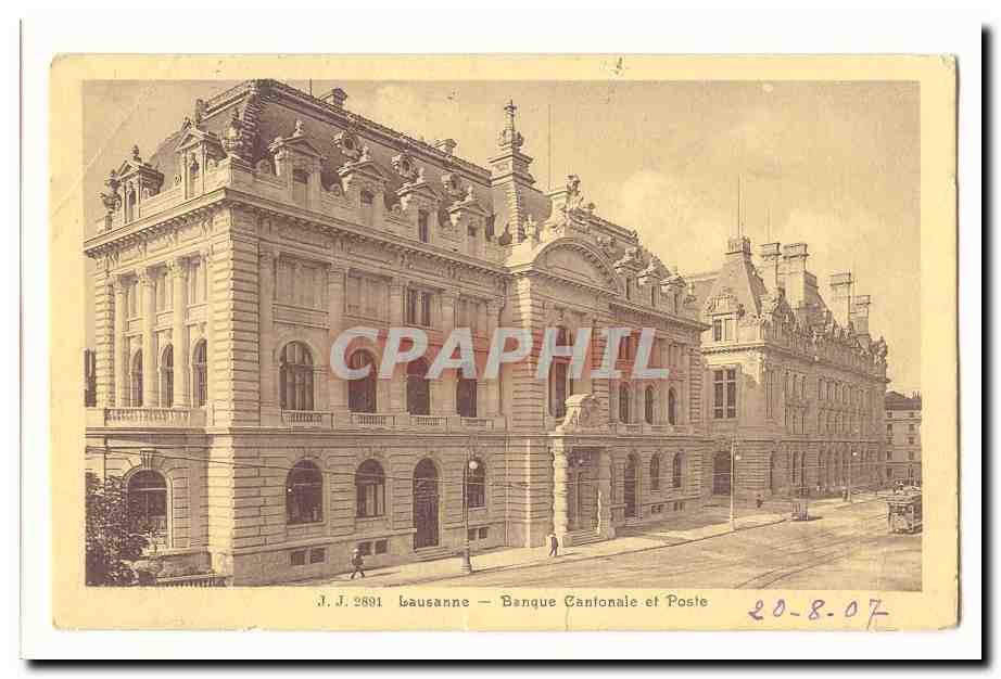 Suisse CPA Lausanne Banque cantonale et Poste