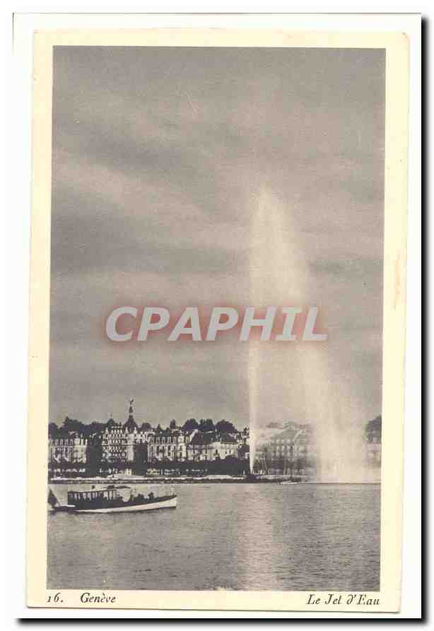 Genève — Le Jet d'Eau — CPAPHIL n°16