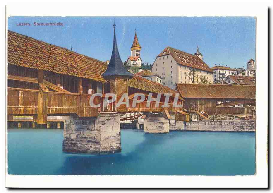 Suisse CPA Luzern Spreuerbrucke
