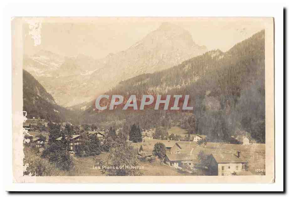 Suisse CPA Les plans et Grand Muveran