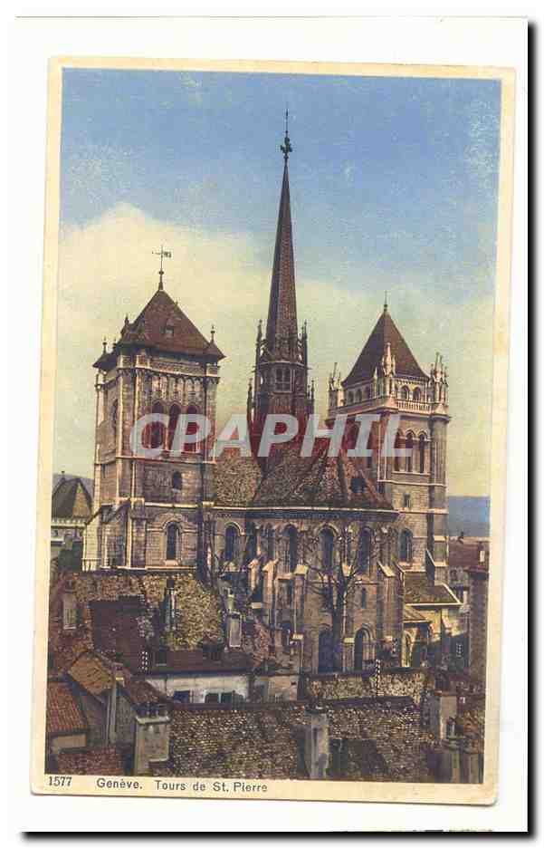 Suisse CPA Geneve Tours de St Pierre