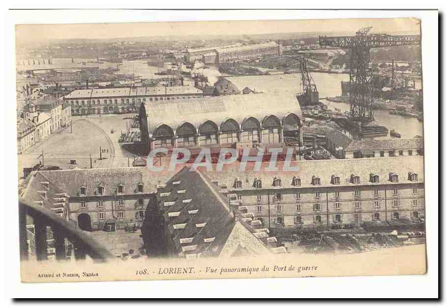 Lorient - Vue panoramique du Port de guerre — Ariaud et Nantes, n°108