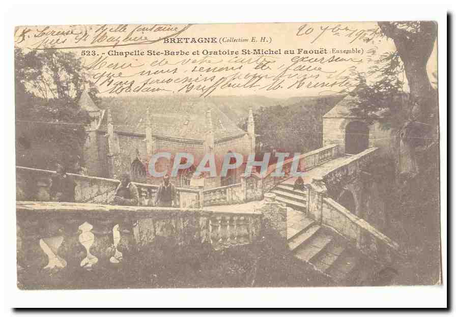Chapelle Ste-Barbe et Oratoire St-Michel au Faouët — Ensemble — Collection E. H.