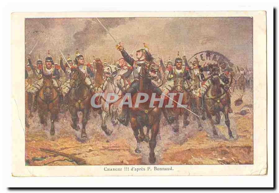 CPA Chargez d'apres Bonnaud Hussards Dragons (militaria uniformes)