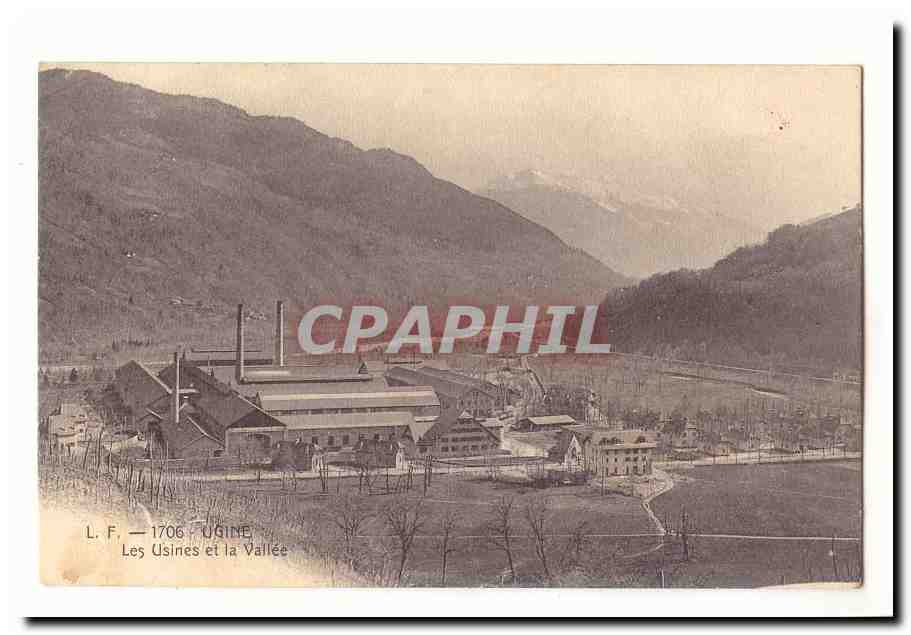 Ugine CPA Les usines et la vallee