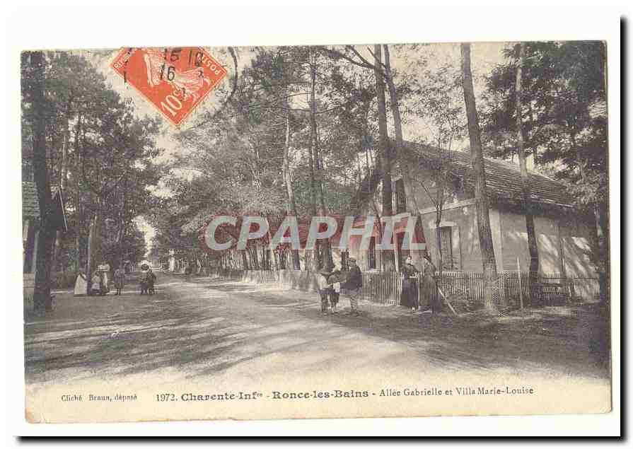 Ronce les Bains CPA Allee Gabrielle et Villa Marie Louise