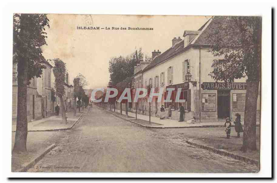 ISLE-ADAM — La Rue des Bonshommes — Imp. P. J. Féremont, Beaumont-sur-Oise