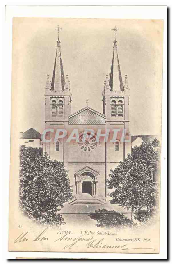 Vichy CPA L'eglise Saint Louis