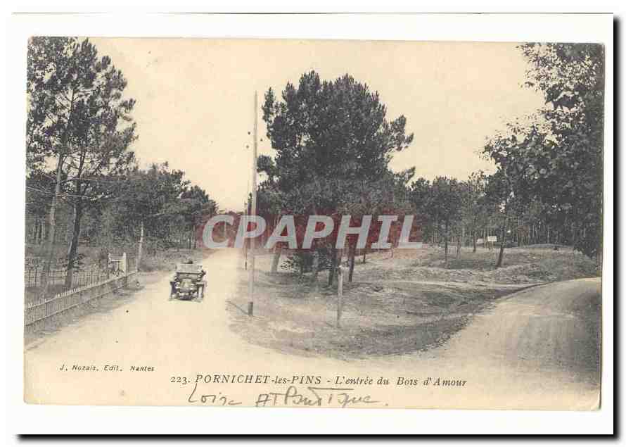 Pornichet les Pins CPA L'entree du Bois d'Amour