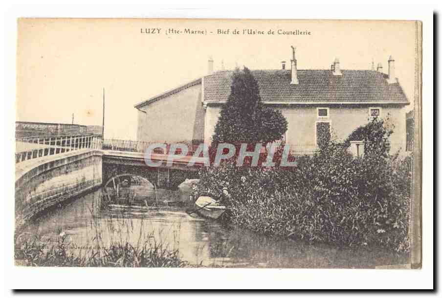 Luzy CPA Bief de l'usine de coutellerie
