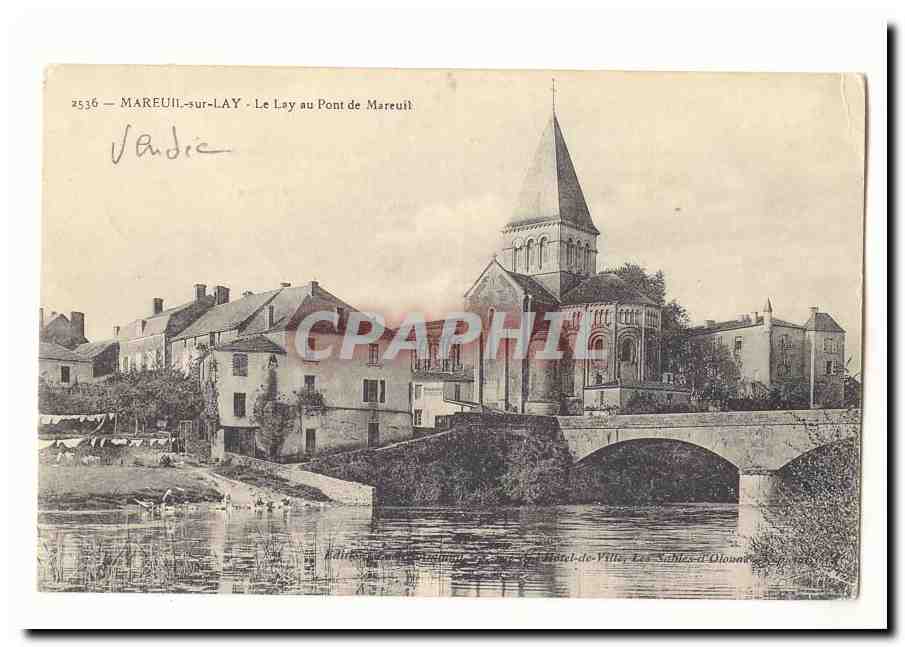 Mareuil le Lay CPA Le Lay au pont de MAreuil
