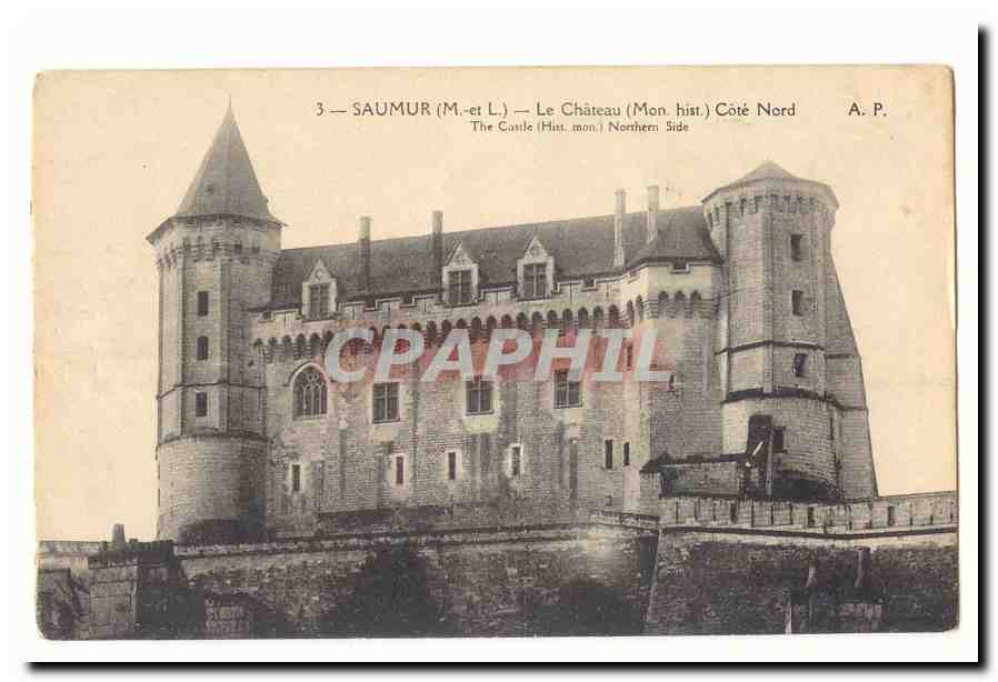 Saumur CPA Le chateau (mon hist) Cote Nord