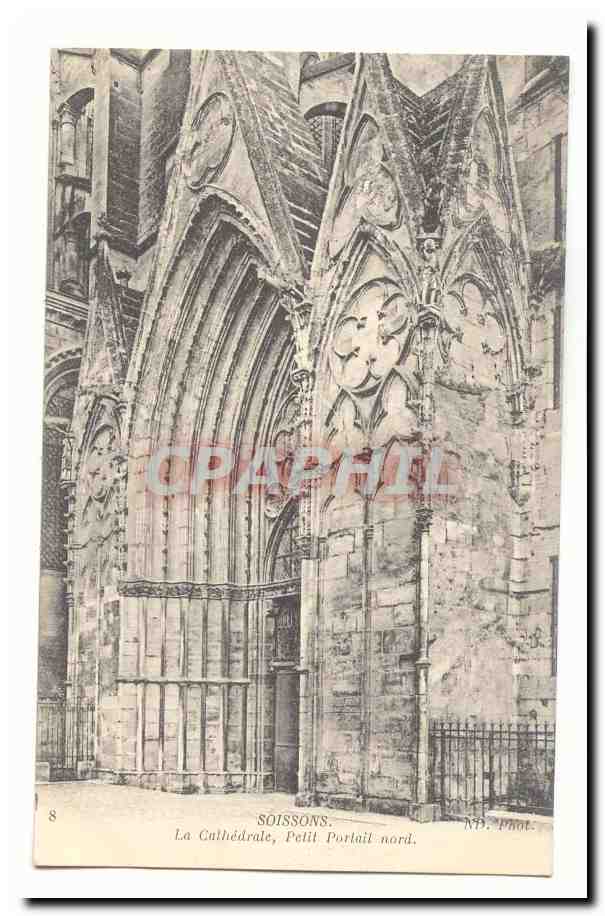 Amiens CPA La cathedrale petit portail nord