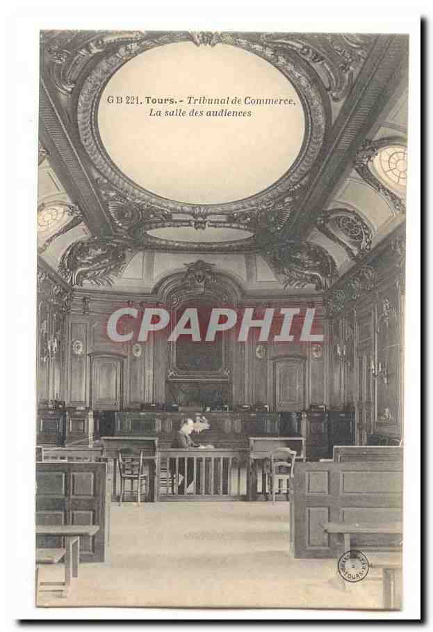 Tours CPA Tribunal de commerce La salle des audiences