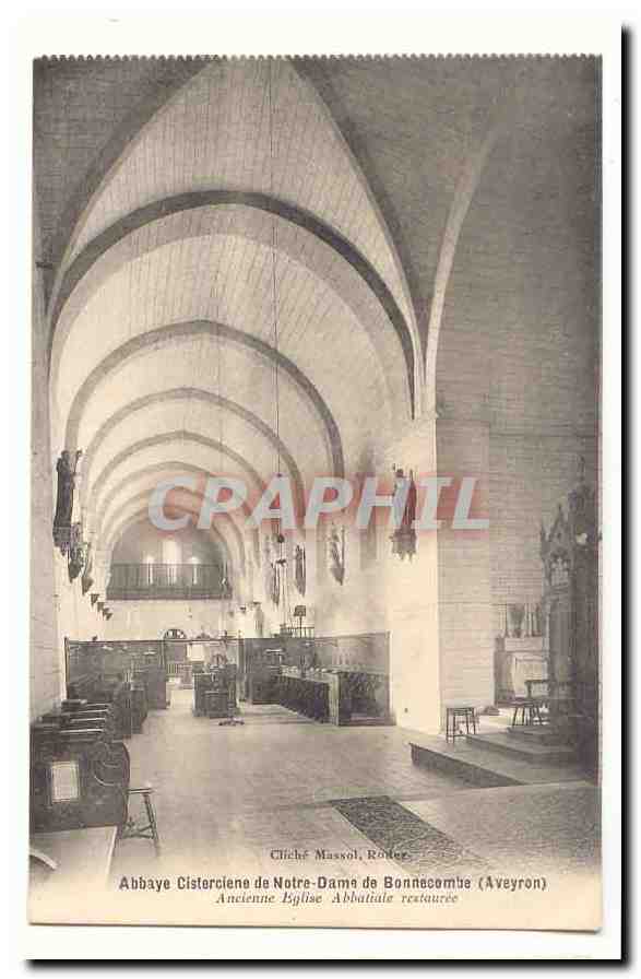 CPA Abbaye cistercienne de Notre DAme de Bonnecombe Ancienne eglise abbatiale restauree