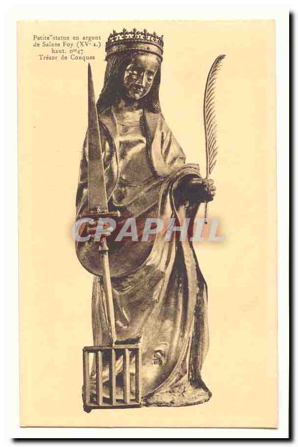 Statue de Sainte Foy — Trésor de Conques — éditeur inconnu, n° 17