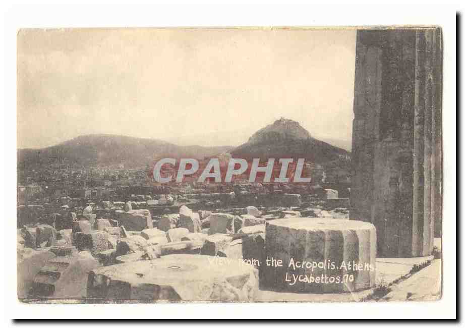 Vue depuis l'Acropole — Athènes — Lycabettos.70