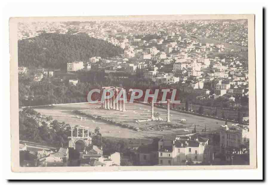 Grece CPA Athenes L'olympieion vu de l'acropole
