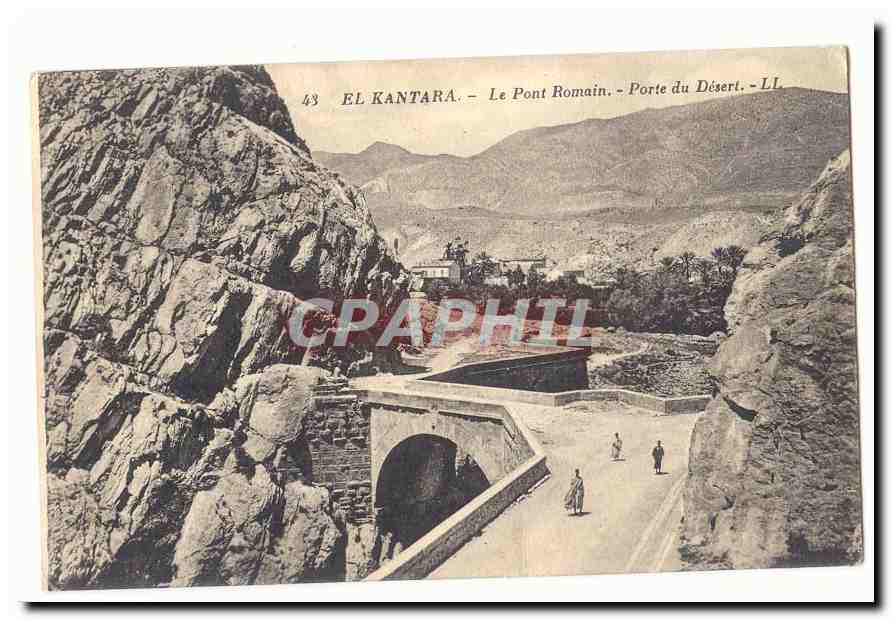 MAroc El Kanatara CPA Le pont romain Porte du desert
