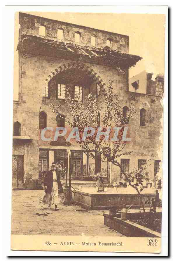 Syrie Alep CPA Maison Basserbachi