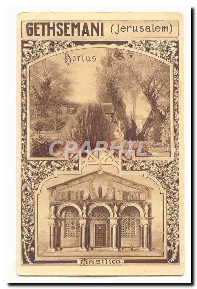 Israel Jerusalem CPA Gethsemani Basilica (judaica)