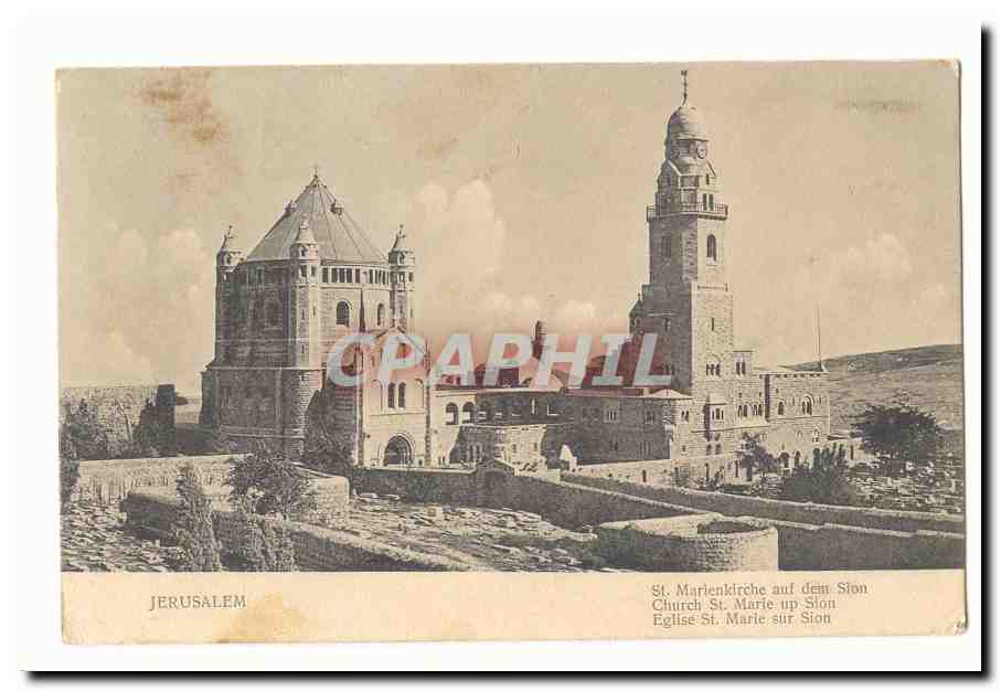 Israel Jerusalem CPA Eglise Ste Marie sur Sion