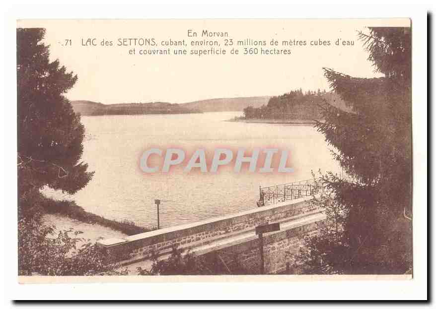 Lac des Settons — En Morvan — CPA n°71