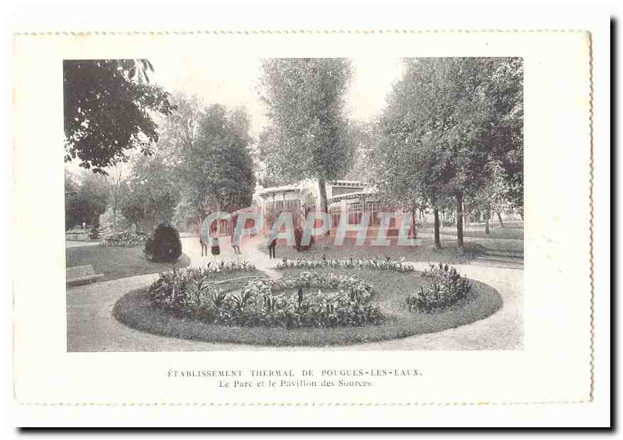 Établissement Thermal de Pouguels-les-Eaux — Le Parc et le Pavillon des Sources
