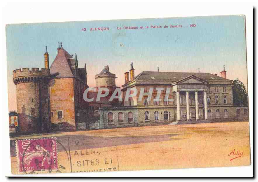 Alencon CPA Le chateau et la palais de justice