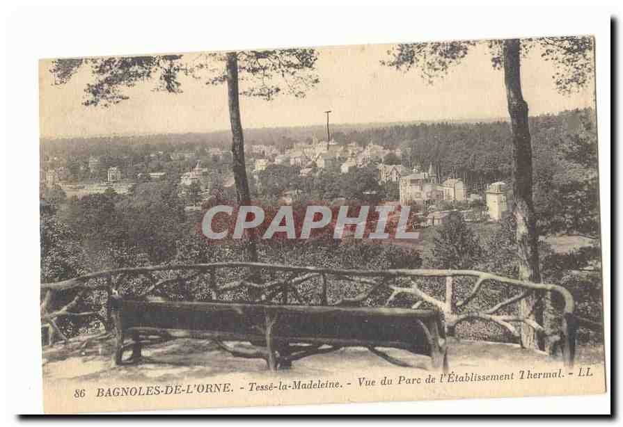 Bagnolles-de-l'Orne - Vue du Parc de l'Établissement Thermal - Tessé-la-Madeleine - LL