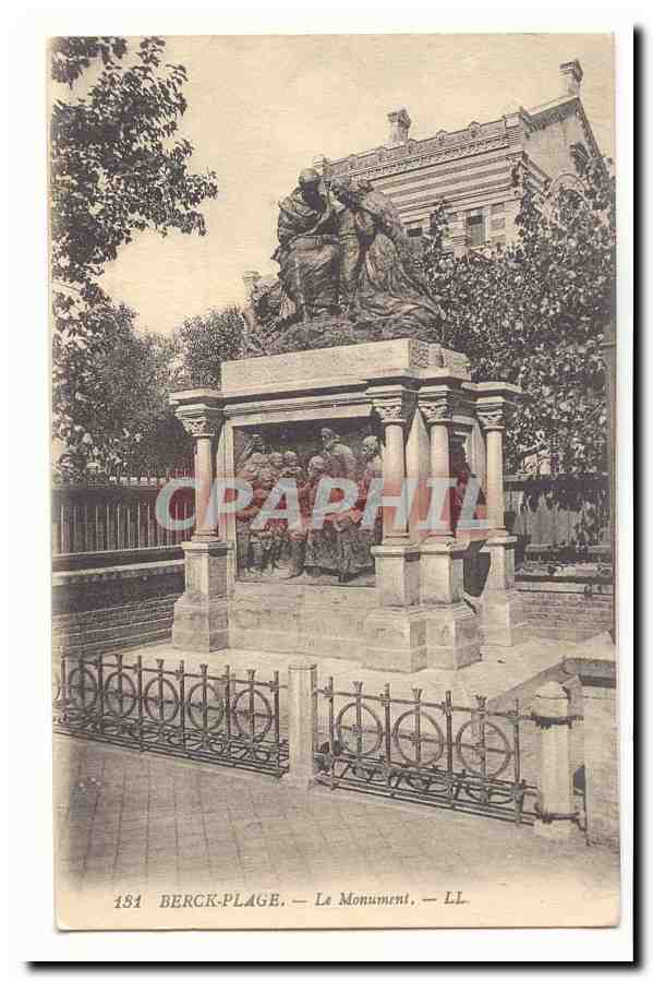 Berck Plage CPA Le monument