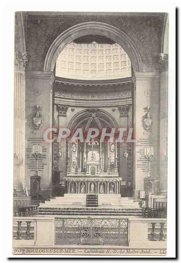 Boulogne-sur-Mer — Cathédrale N.-D.-Le Maître. Autel