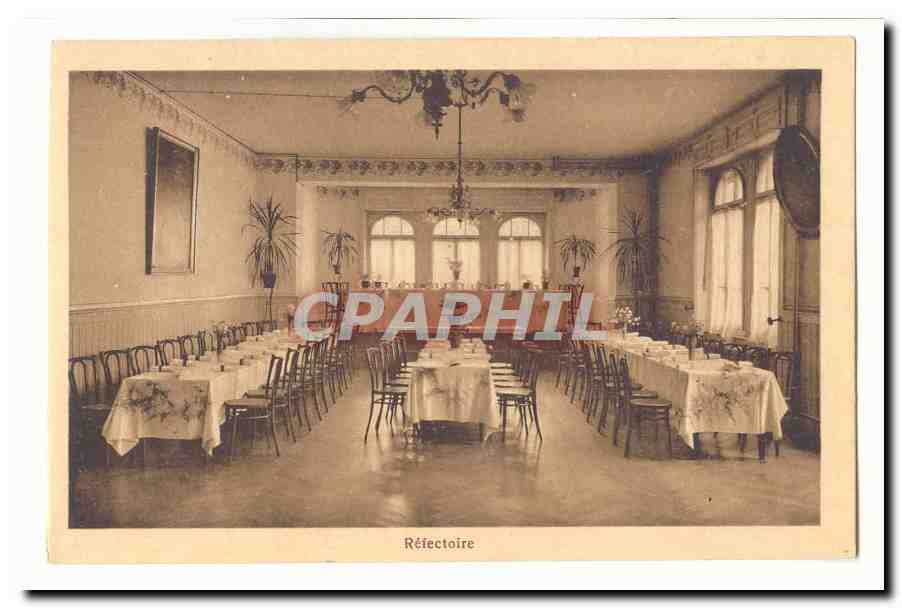 Fribourg CPA Pensionnat de la Chassotte Refectoire