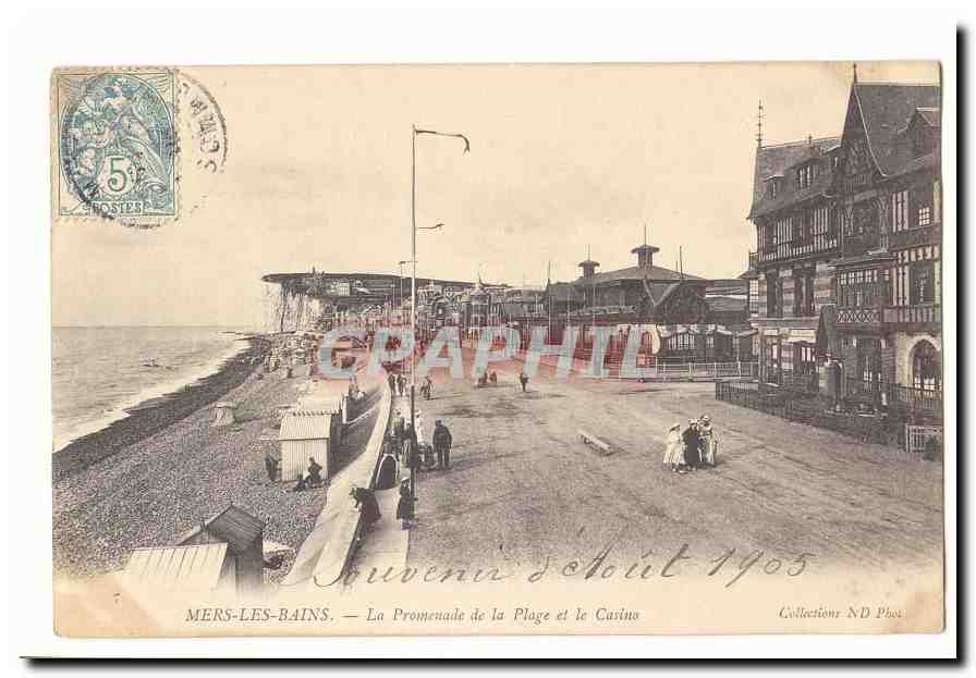 Mers-les-Bains — La Promenade de la Plage et le Casino — Collezione ND Phot