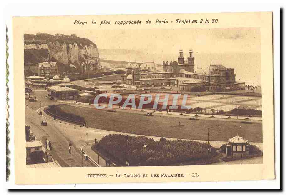 Dieppe CPA Le casino et les falaises