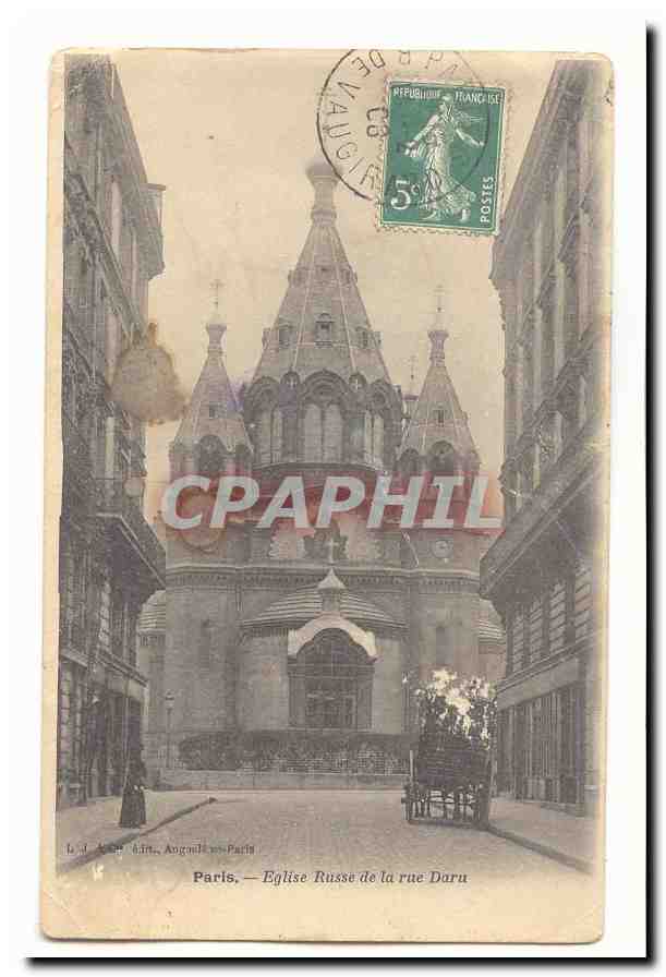 Paris (14eme) CPA Eglise Russe de la rue Daru
