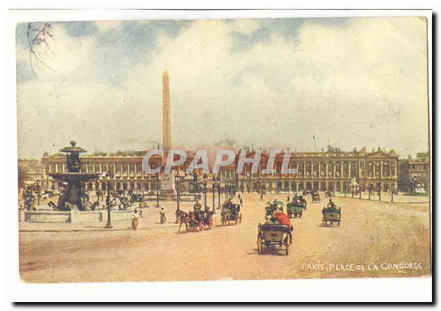 Paris (8eme) CPA Place de la Concorde