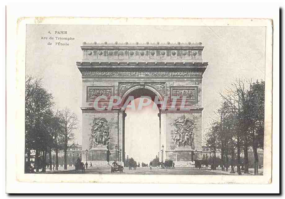 Paris (8eme) CPA Arc de Triomphe de l'Etoile