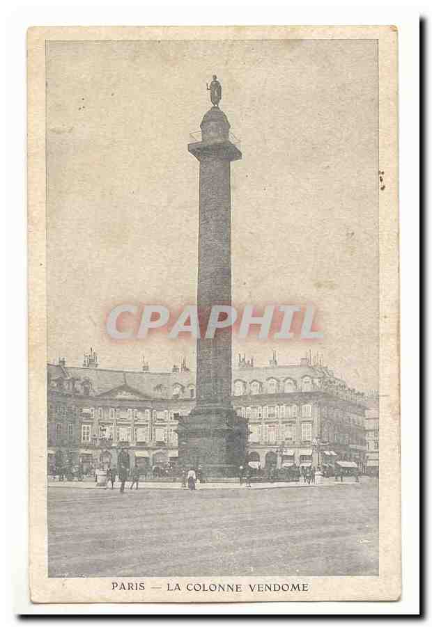Paris (8eme) CPA La colonne Vendome