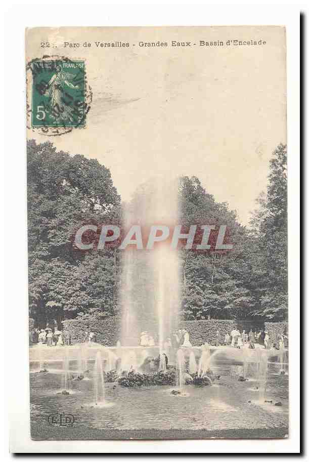 Versailles CPA parc Grandes eaux Bassin d'encelade