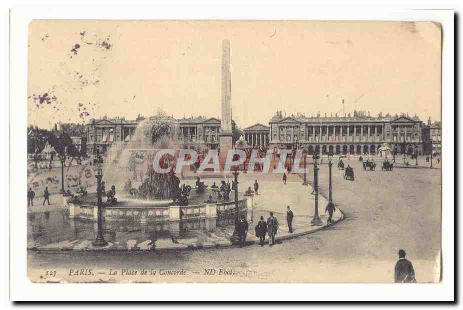 Paris (8eme) CPA la place de la concorde