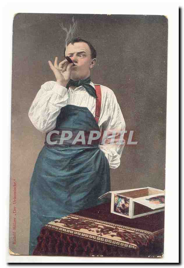 CPA rudolf Malzer Der Urkomische (cigare tabac tobacco)
