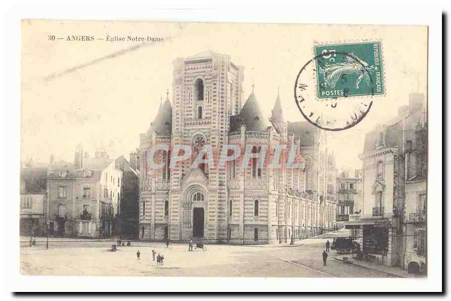 Angers CPA Eglise Notre DAme