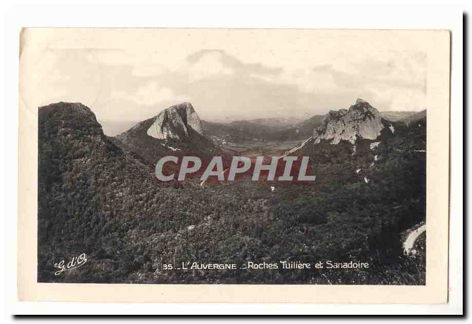 Auvergne CPA Roches Tuilliere et SAnadoire
