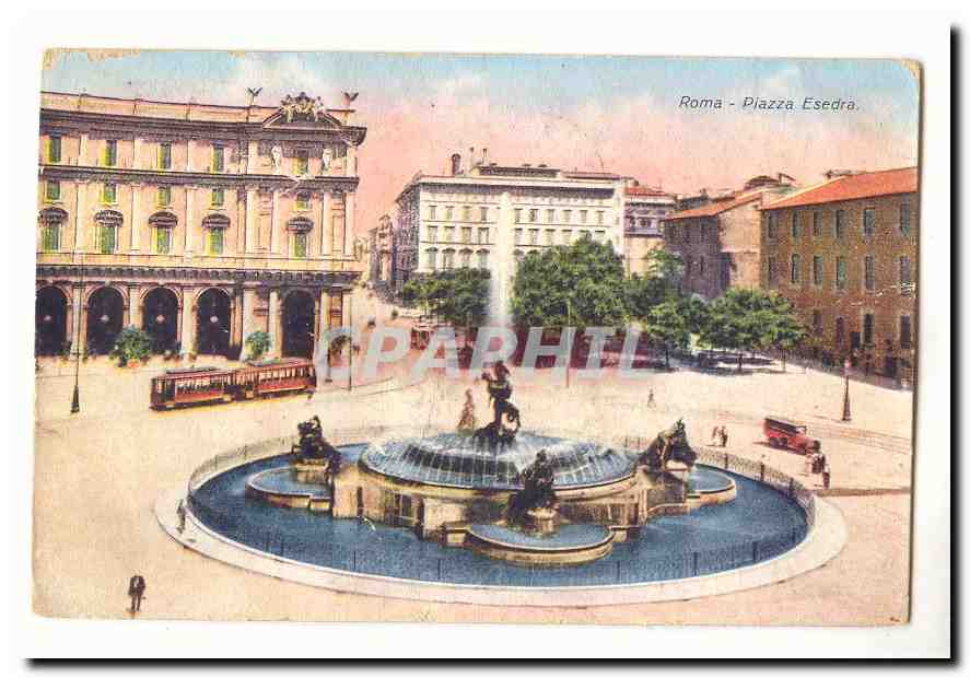 Italie italie Roma CPA Piazza Esedra