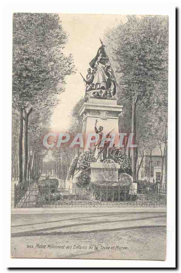 Melun CPA Monument des enfants de la Seine t Marne