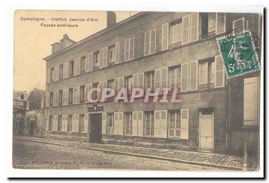 Compiegne CPA Institution Jeanne d'arc Facade exterieure